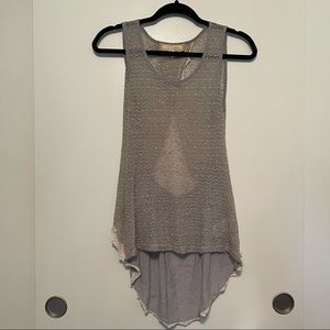 S a’reve Open Back Knit Tank